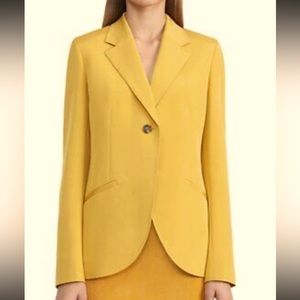 New- Lafayette 148 NY Fae Cutaway Silk-Blend Blazer Women's size 16